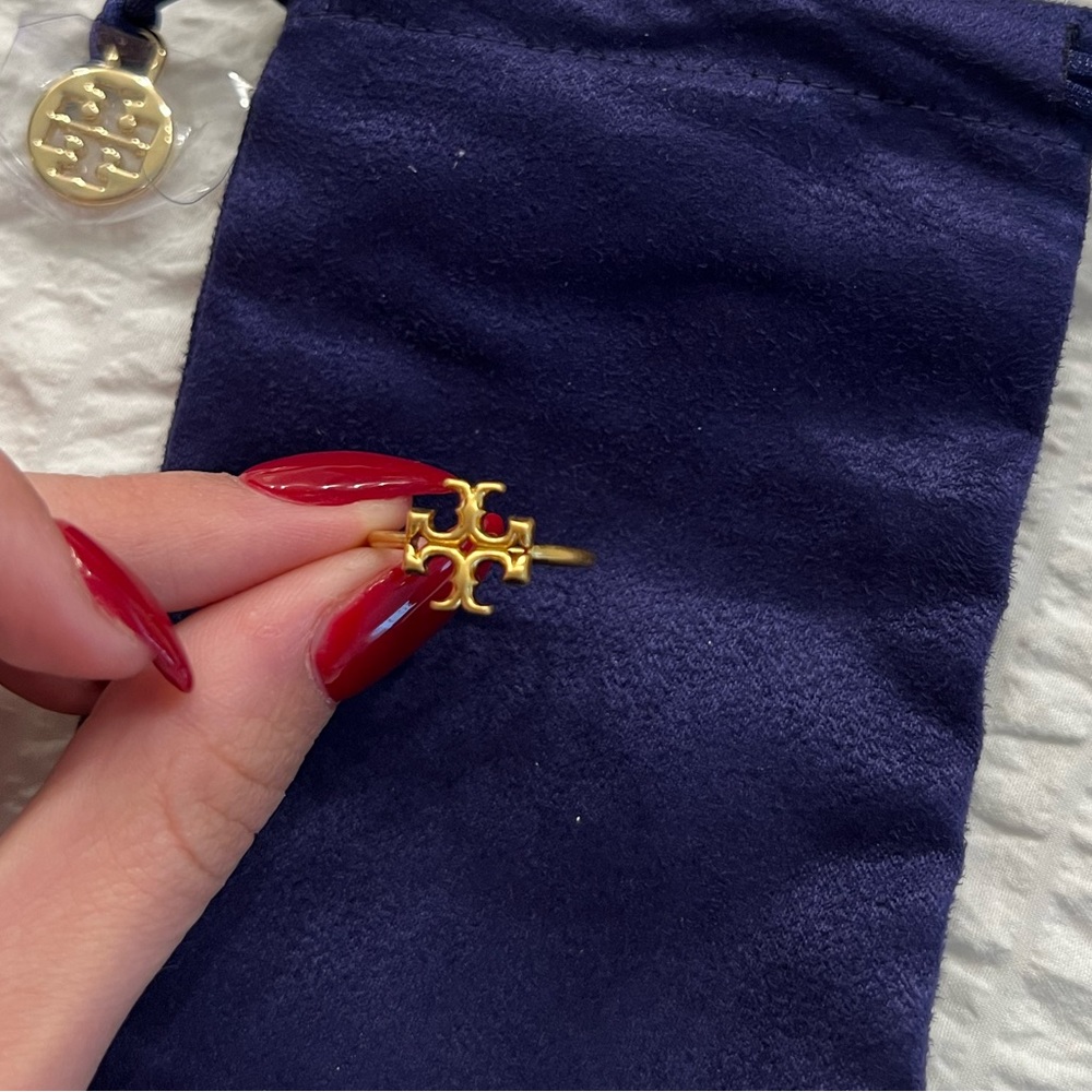 TORY BURCH | Gold Logo ring